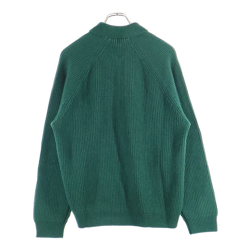 SUPREME(シュプリーム) 24AW Small Box Polo Sweater スモールボックスロゴ ウール混 長袖ニットポロセーター グリーン