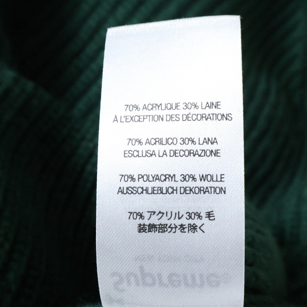 SUPREME(シュプリーム) 24AW Small Box Polo Sweater スモールボックスロゴ ウール混 長袖ニットポロセーター グリーン