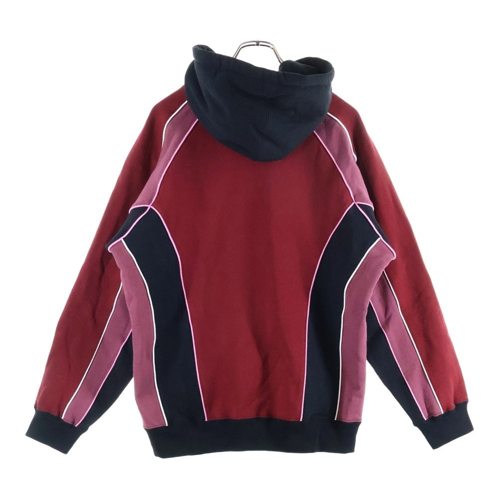 SUPREME(シュプリーム) 21AW Track Paneled Zip Up Hooded Sweatshirt トラックパネル ジップアップフーデッドスウェットシャツ パーカー レッド