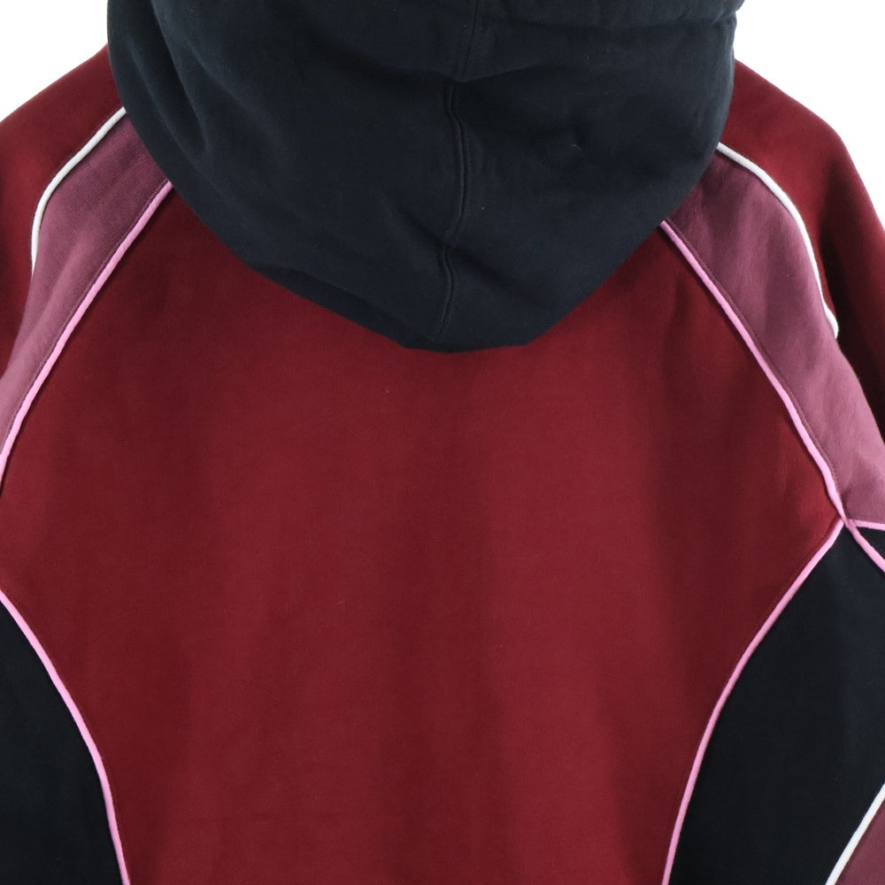 SUPREME(シュプリーム) 21AW Track Paneled Zip Up Hooded Sweatshirt トラックパネル ジップアップフーデッドスウェットシャツ パーカー レッド