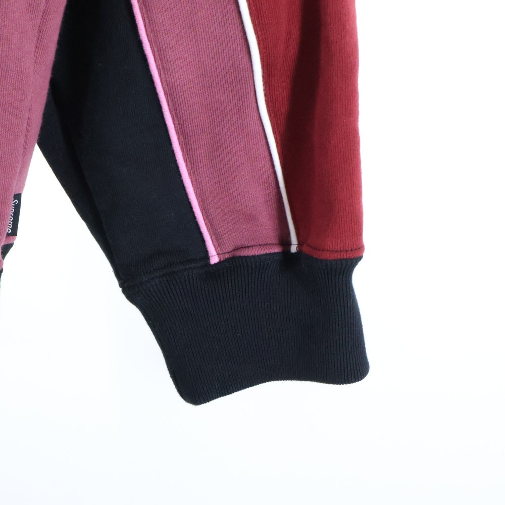 SUPREME(シュプリーム) 21AW Track Paneled Zip Up Hooded Sweatshirt トラックパネル ジップアップフーデッドスウェットシャツ パーカー レッド