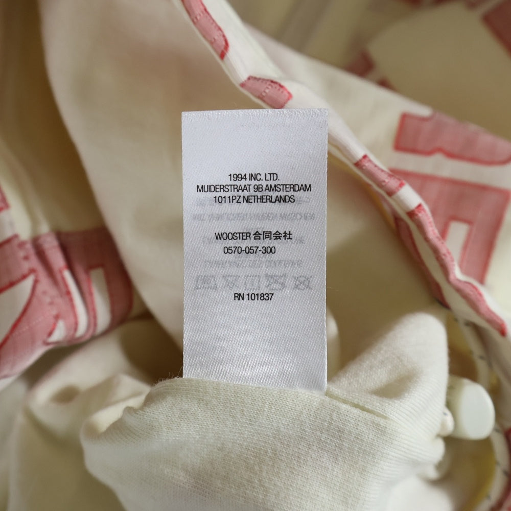 SUPREME(シュプリーム) 21AW Logo Ripstop Hooded Track Jacket 総柄 ロゴ リップストップ フーデッドトラックジャケット ホワイト/レッド