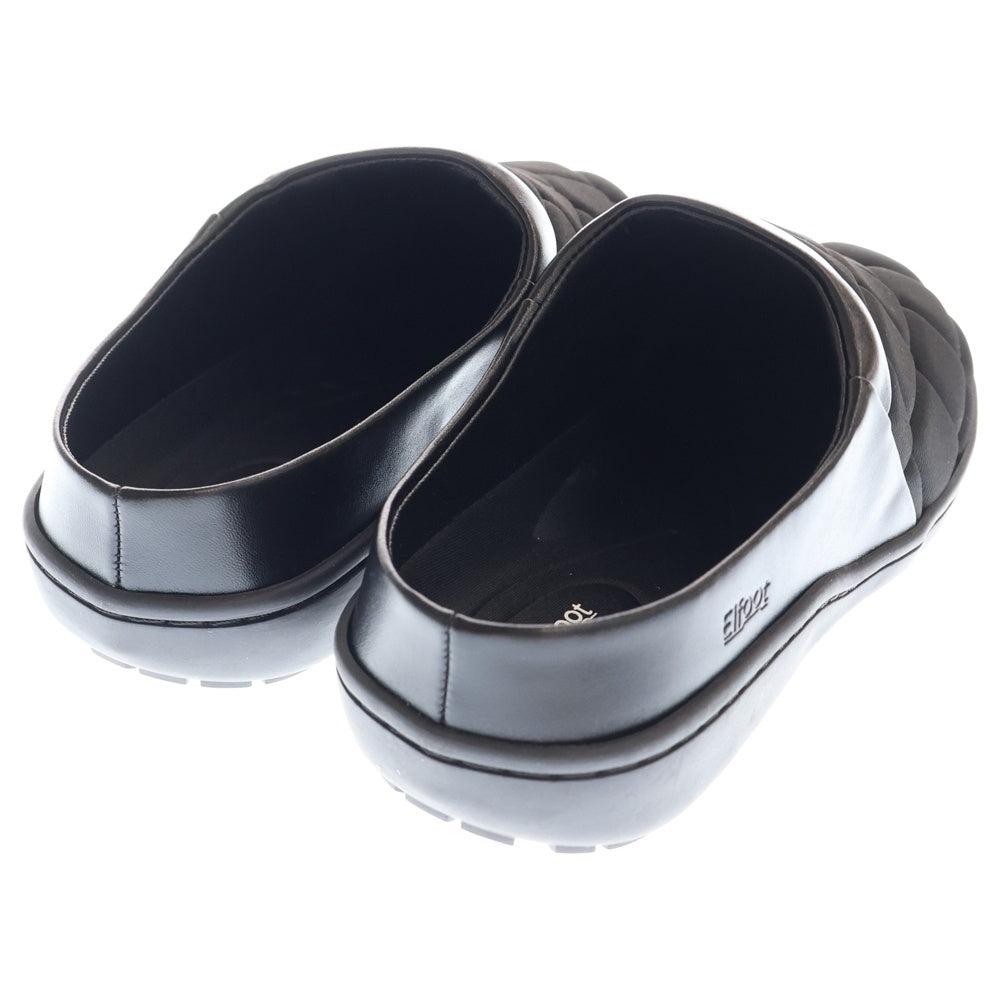 NO BRAND(ノーブランド) Elfoot エルフット Slim Slip-on Shoes スリム スリッポン シューズ ブラック