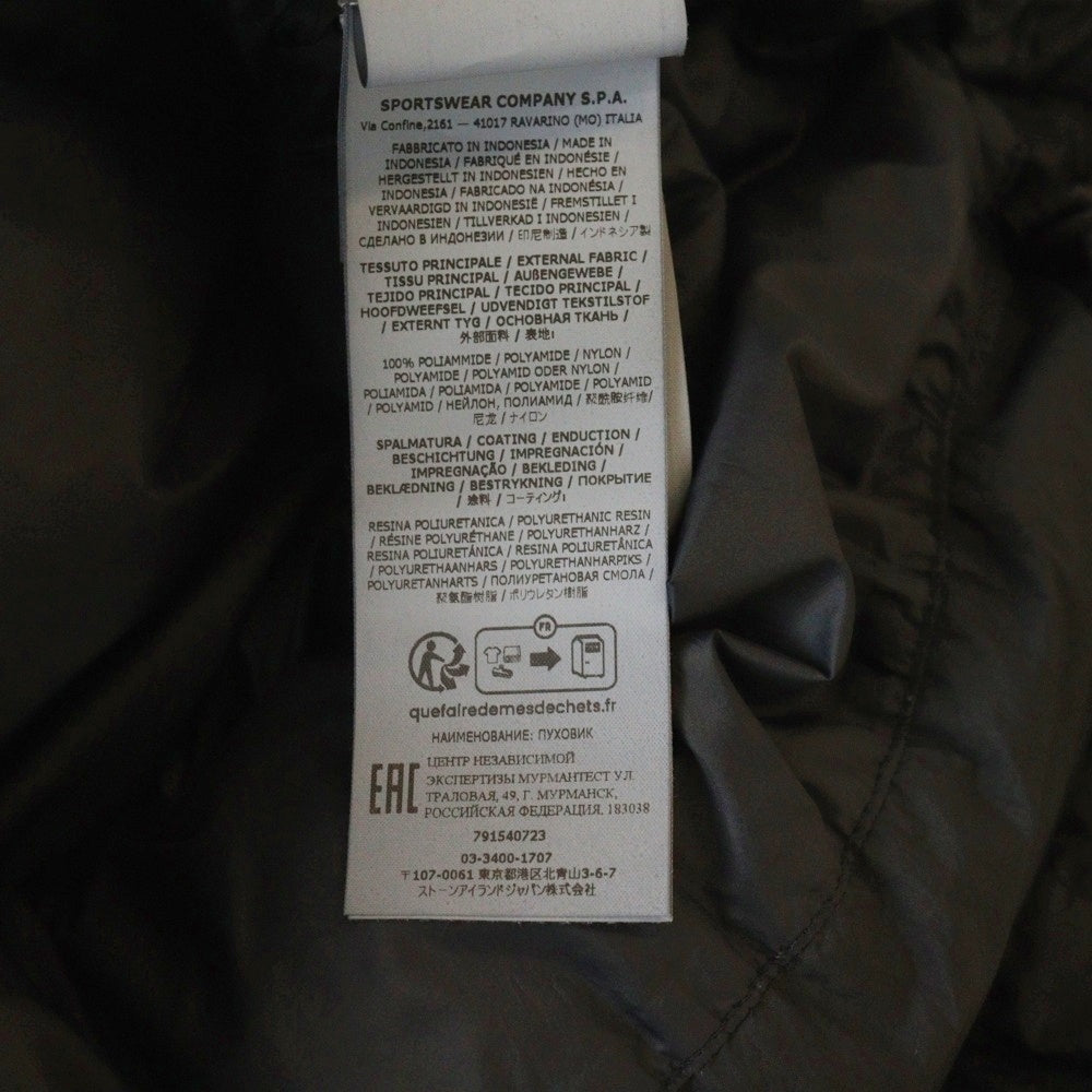 STONE ISLAND(ストーンアイランド) GARMENT DYED CRINKLE REPS RECYCLED NYLON DOWN ガーメントダイ フーデッド ナイロン ダウンジャケット ブラック 791540723