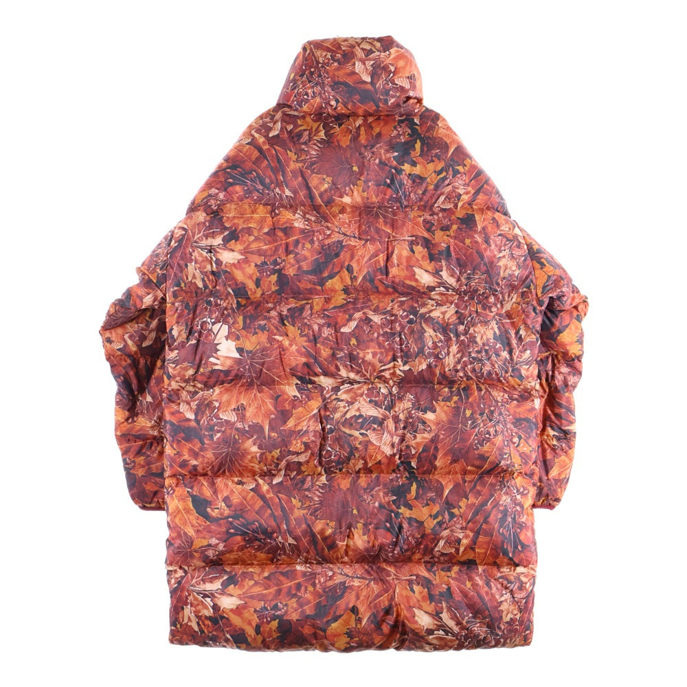 White Mountaineering(ホワイトマウンテニアリング) FALLEN LEAVES PRINTED REVERSIBLE DOWN COAT 落ち葉プリント総柄 ダウンコート ジャケット レッド WM2073222