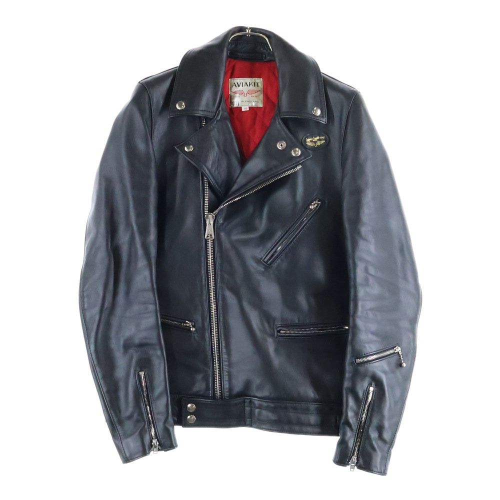 Lewis Leathers(ルイスレザー) Cyclone Cow Hide サイクロン カウハイド タイトフィット ダブルライダースレザージャケット ブラック