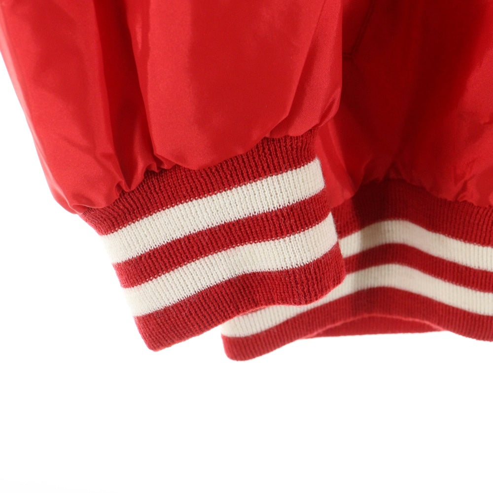 CELINE(セリーヌ) 22SS バックロゴ ナイロンサテン テディジャケット ブルゾン レッド 2W365495M