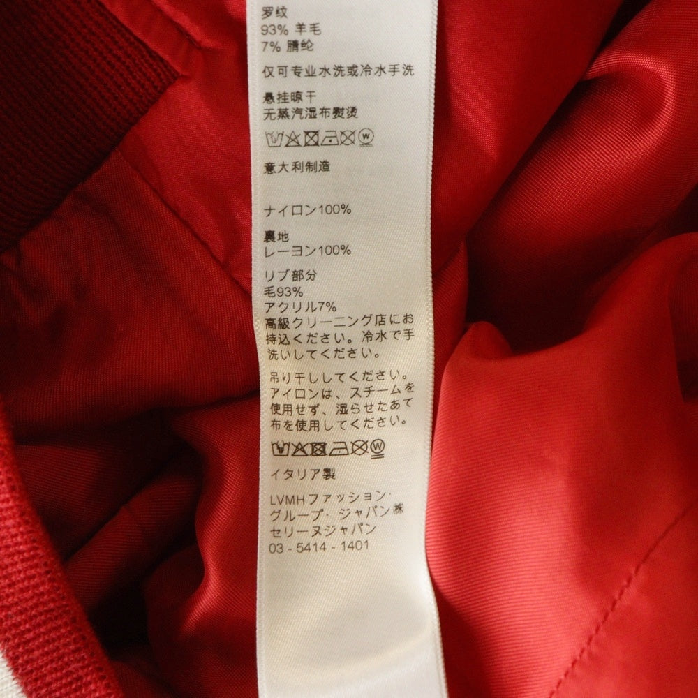 CELINE(セリーヌ) 22SS バックロゴ ナイロンサテン テディジャケット ブルゾン レッド 2W365495M