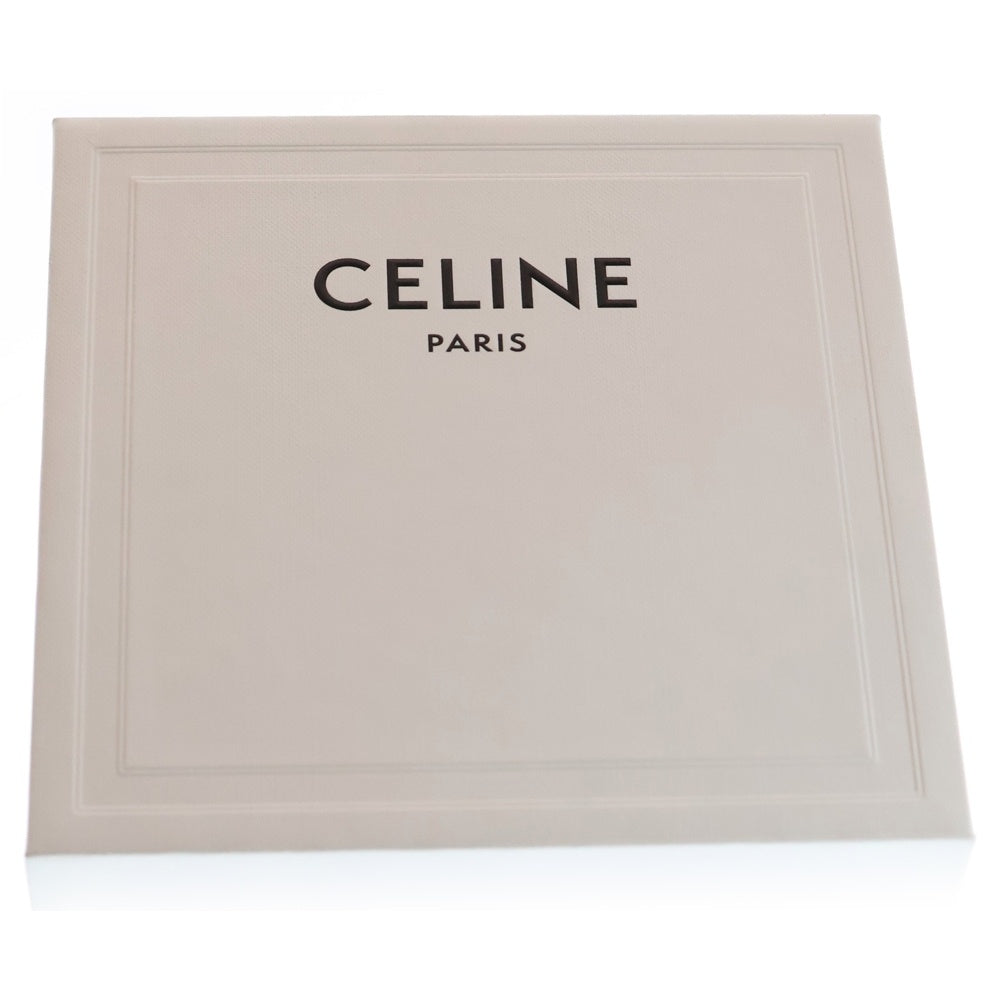 CELINE(セリーヌ) MINI TRIANGLE ミニ トライアングル ロゴプリント レザーショルダーバッグ ブラック 10I193DMO