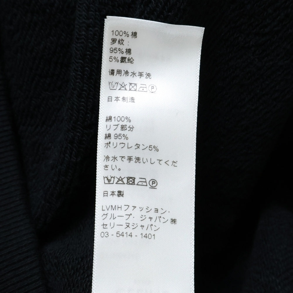 CELINE(セリーヌ) バックロゴプリント ラグラン スウェット プルオーバーパーカー ブラック 2Y005434E