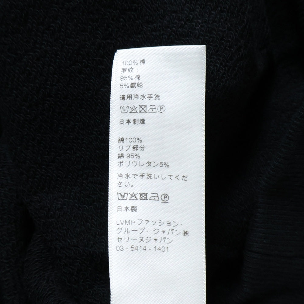 CELINE(セリーヌ) バックロゴプリント ラグラン スウェット プルオーバーパーカー ブラック 2Y005434E