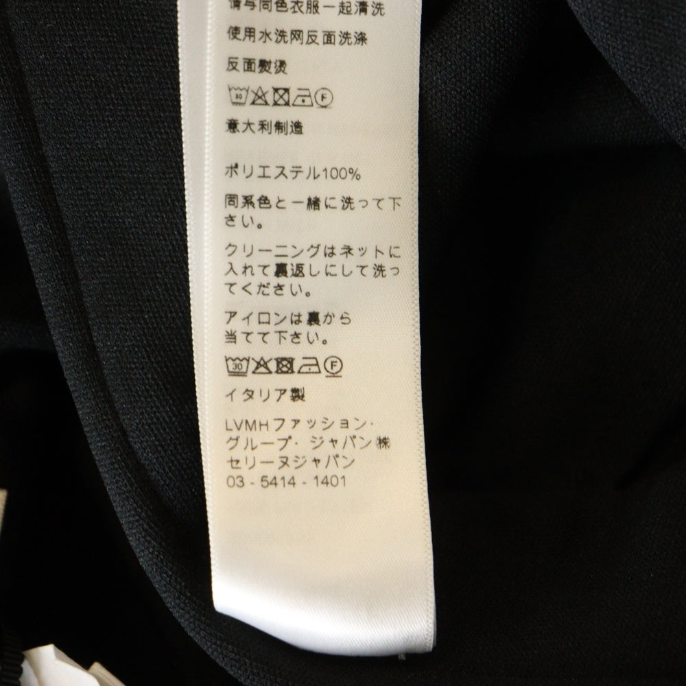 CELINE(セリーヌ) EMBROIDERY DOUBLE FACE JERSEY JOGGER PANTS ダブルフェイス ロゴ刺繍 サイドライン トラックパンツ ブラック 2Z099121O