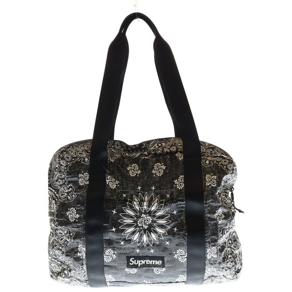 SUPREME(シュプリーム) 21SS Bandana Tarp Small Duffle Bag バンダナ タープスモール ダッフルバッグ ブラック