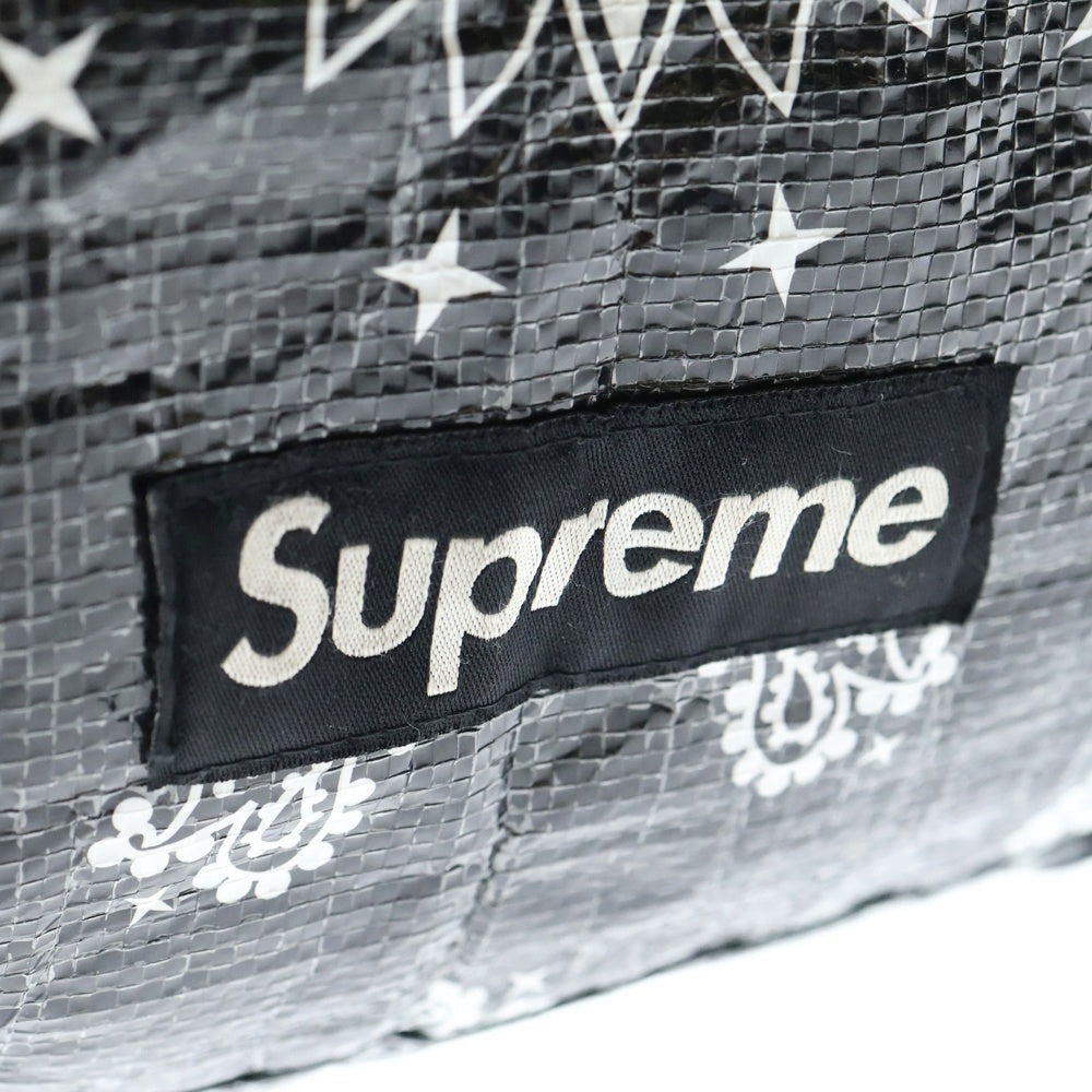 SUPREME(シュプリーム) 21SS Bandana Tarp Small Duffle Bag バンダナ タープスモール ダッフルバッグ ブラック