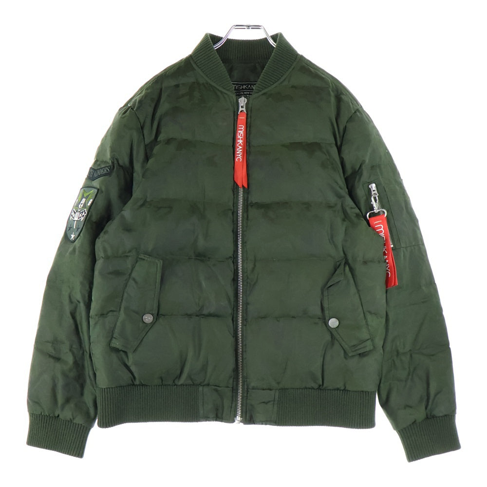 MISHKA(ミシカ) カモフラ MA-1 フライト ジャケット ブルゾン カーキ