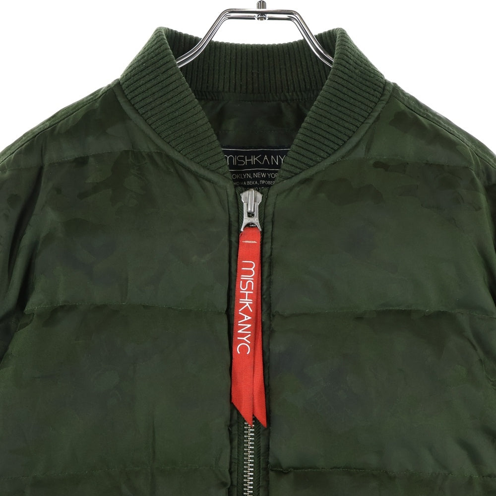 MISHKA(ミシカ) カモフラ MA-1 フライト ジャケット ブルゾン カーキ