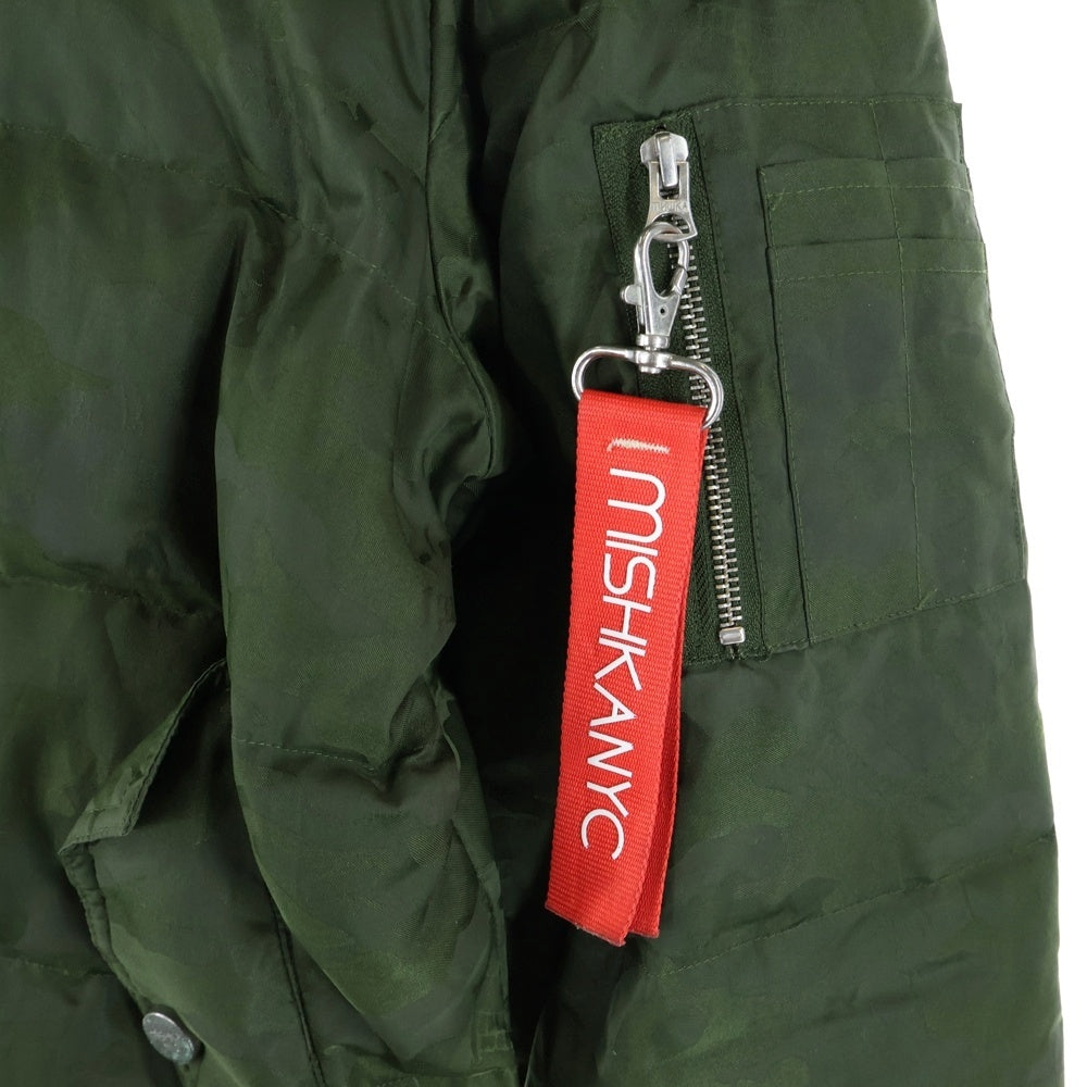 MISHKA(ミシカ) カモフラ MA-1 フライト ジャケット ブルゾン カーキ