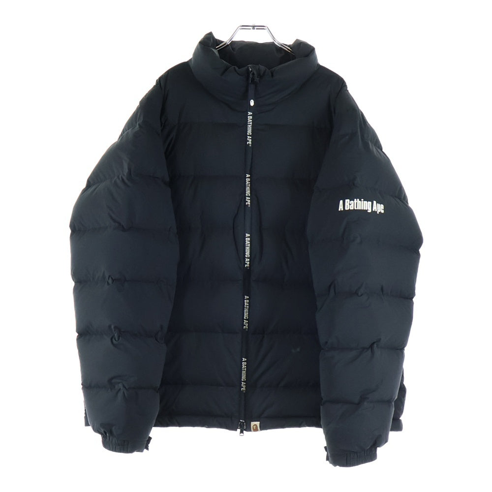 A BATHING APE(アベイシングエイプ) ジップアップ ダウン ジャケット ブラック 001HJD801018X