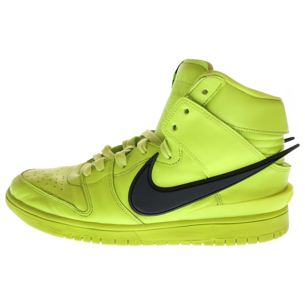 NIKE(ナイキ) ×AMBUSH DUNK HIGH FLASH LIME アンブッシュ ダンク フラッシュライム ハイカットスニーカー ネオングリーン US11/29cm CU7544-300