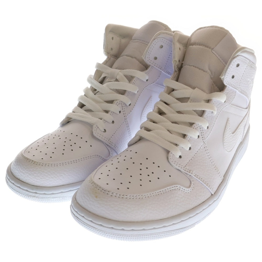 NIKE(ナイキ) AIR JORDAN 1 MID TRIPLE WHITE エアジョーダン 1 ミッド トリプルホワイト ミッドスニーカー ホワイト US11/29cm 554724-130
