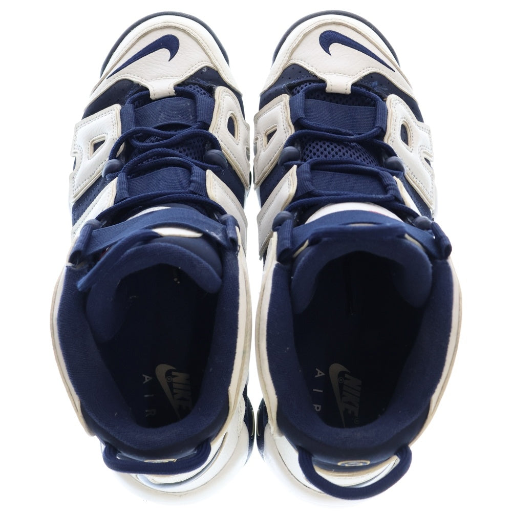 NIKE(ナイキ) AIR MORE UPTEMPO OLYMPIC エアモアアップテンポ オリンピック ハイカットスニーカー ホワイト/ネイビー US10.5/28.5cm 414962‐104