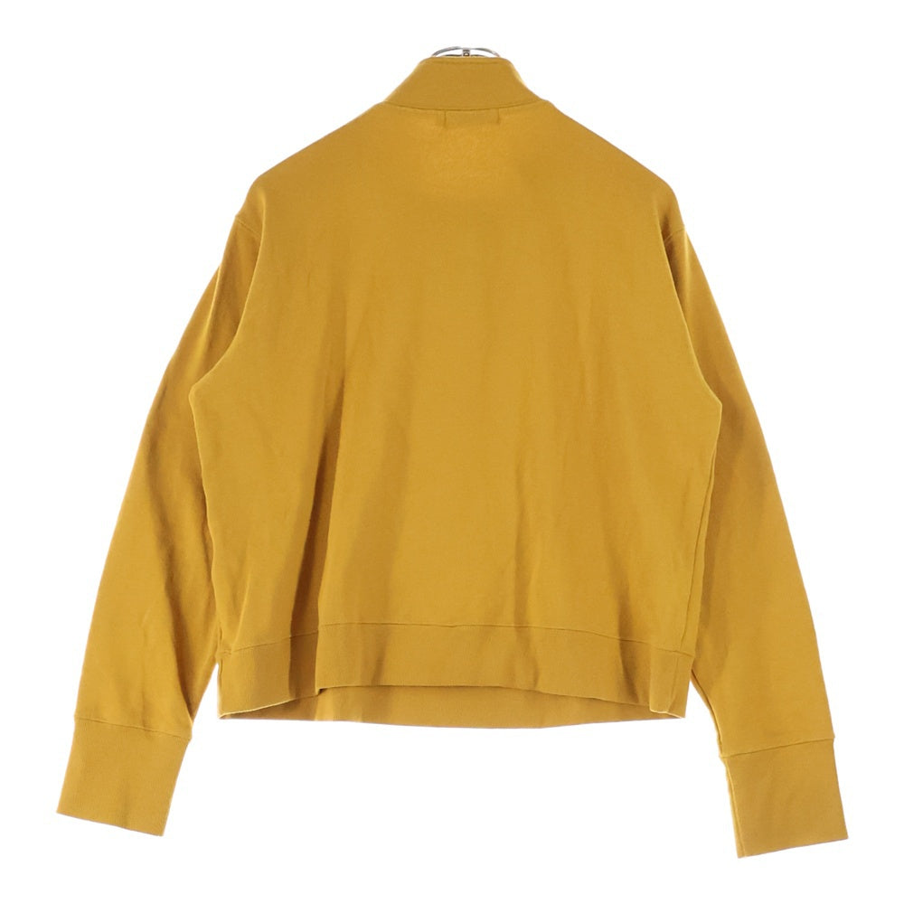 AVIREX(アヴィレックス) HALF ZIP SWEAT ロゴエンブロイダリー ハーフジップ プルオーバー スウェット パーカー レディース イエロー 1034221002