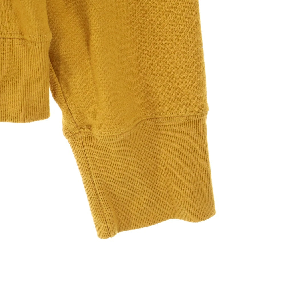 AVIREX(アヴィレックス) HALF ZIP SWEAT ロゴエンブロイダリー ハーフジップ プルオーバー スウェット パーカー レディース イエロー 1034221002