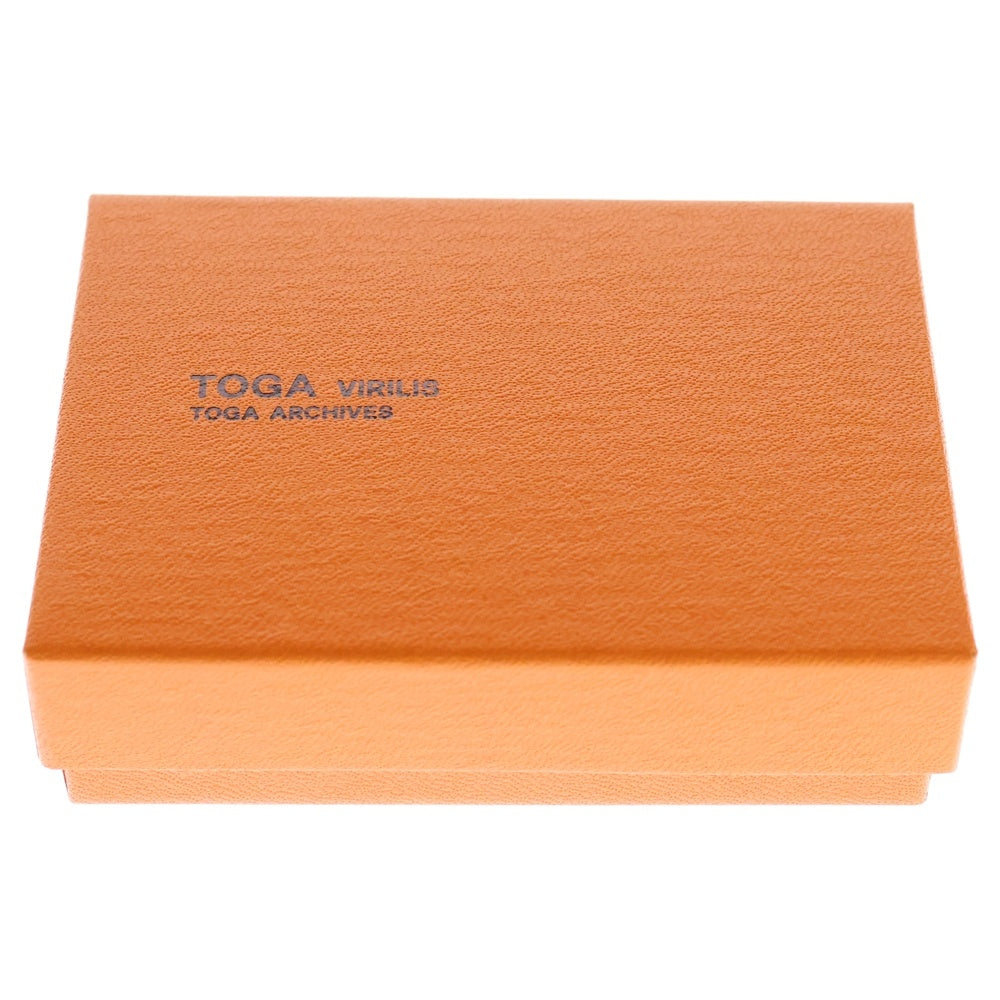 TOGA VIRILIS(トーガ ビリリース) METAL BEADS NECKLACE ロゴ刻印 メタルビーズ ネックレス シルバー