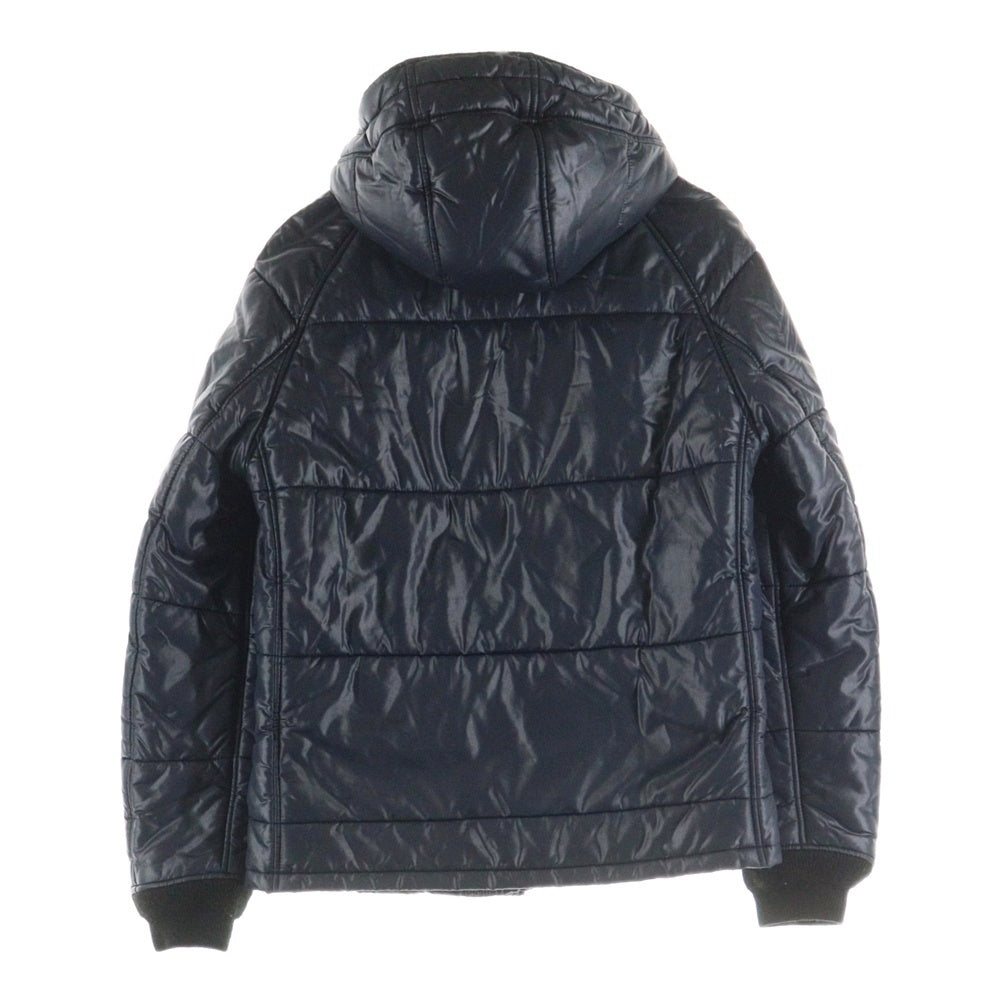 HYSTERIC GLAMOUR(ヒステリックグラマー) ロゴガールパッチ サイドライン プリマロフトジャケット ネイビー 0223AB01