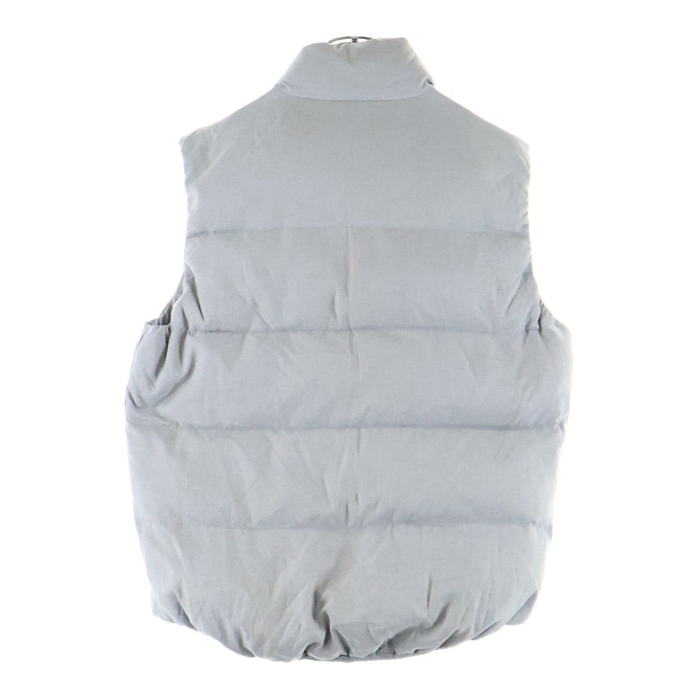 theory(セオリー) ボタンデザイン ナイロン ジップアップダウンベスト ジャケット グレー 02-1302001