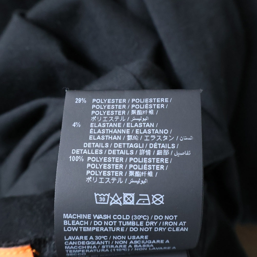 HERON PRESTON(ヘロンプレストン) MINI DRESS ロゴパッチ コットンポリ ミニドレス ブラック レディース HWDE001C99JER001