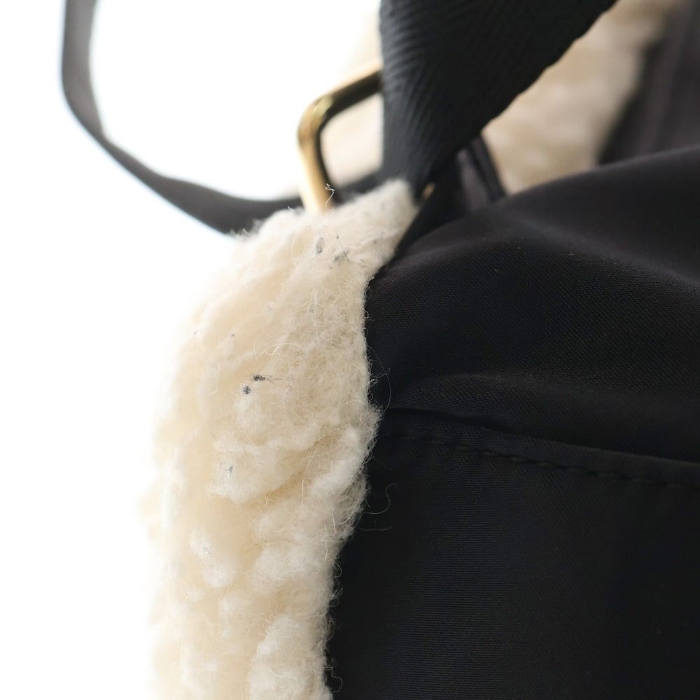 NO BRAND(ノーブランド) BARNYARDSTORM バンヤードストーム ボアフリース ミニ バックパック リュックサック ホワイト/ブラック