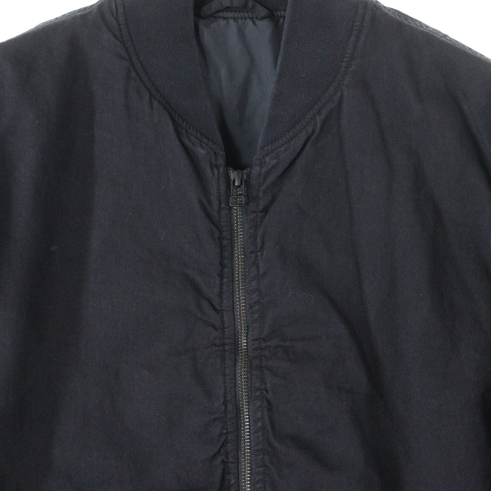 RHC Ron Herman(アールエイチシー ロンハーマン) フライトボンバージャケット コットン ブルゾン MA-1 ブラック 3720400040