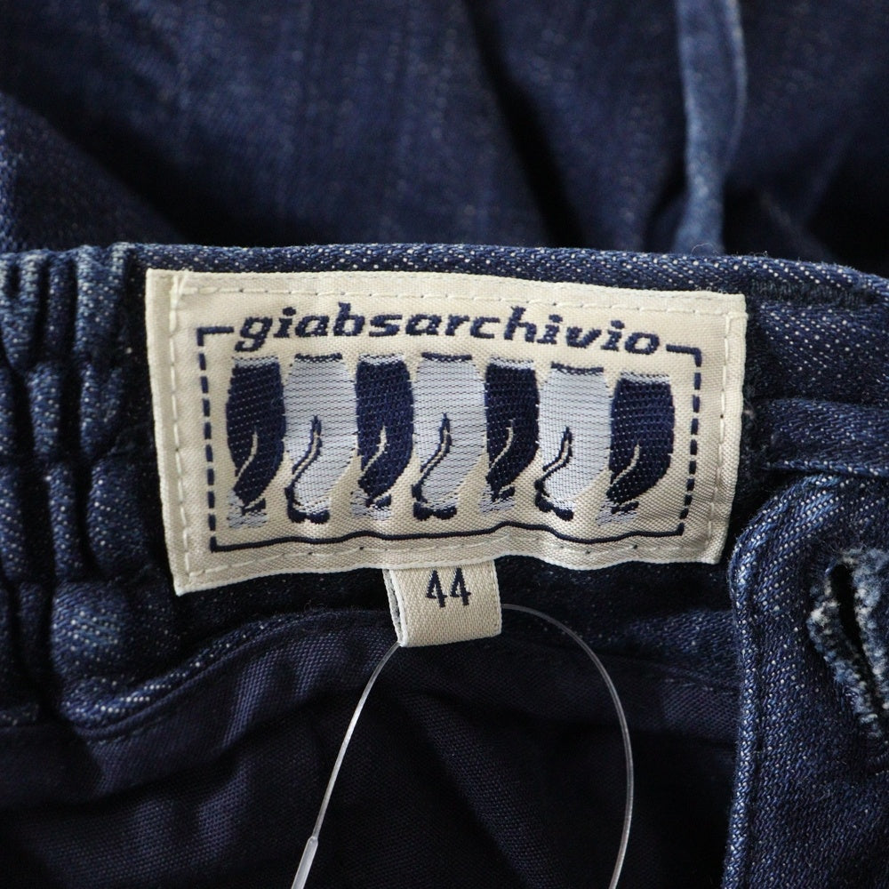 giabsarchivio(ジャブスアルキヴィオ) 17AW MASACCIO イタリア製 コットンストレッチ ジップフライ デニムパンツ インディゴ A1405ST