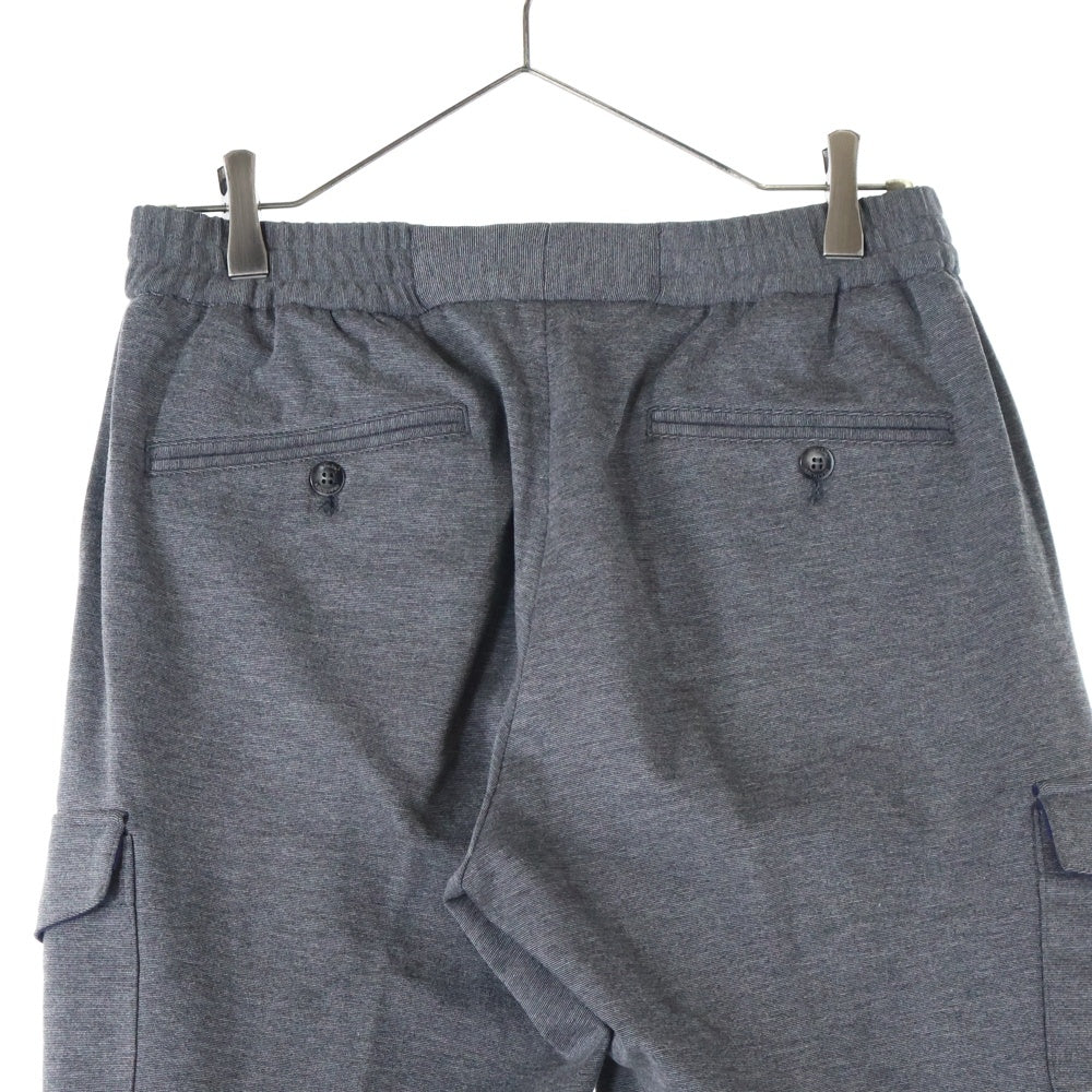NO BRAND(ノーブランド) giabsarchivio ジャブスアルキヴィオ SPACE-FIT 17A TIZIANO スペースフィット レーヨンナイロン ワンタック イージーパンツ グレー A5960