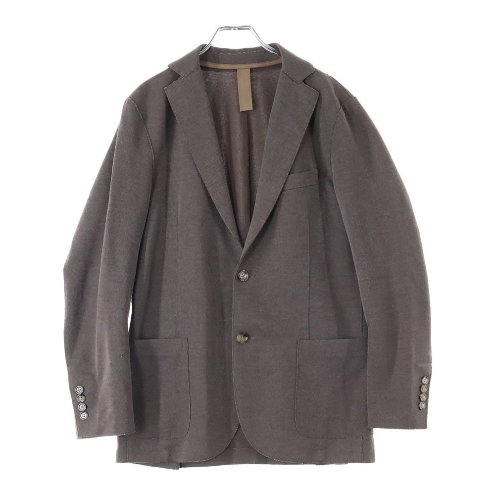 eleventy(イレブンティー) イタリア製 コットンポリ 2B アンコンジャケット ブラウン 979JA3001
