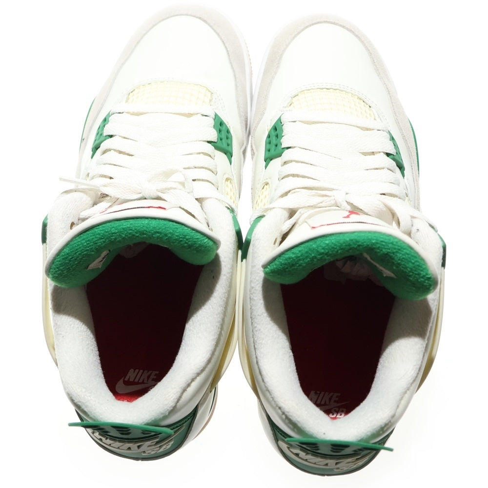 NIKE SB(ナイキエスビー) AIR JORDAN 4 RETRO SP Pine Green エアジョーダン4 レトロ SP パイングリーン ハイカットスニーカー ホワイト/グリーン US9.5/27.5cm DR5415-103