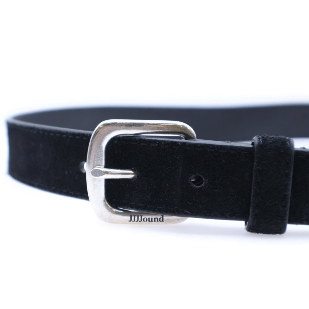 Levi's(リーバイス) ×JJJJound BELT BLACK ジョウンド ロゴデザイン刻印 カウレザー ベルト ブラック