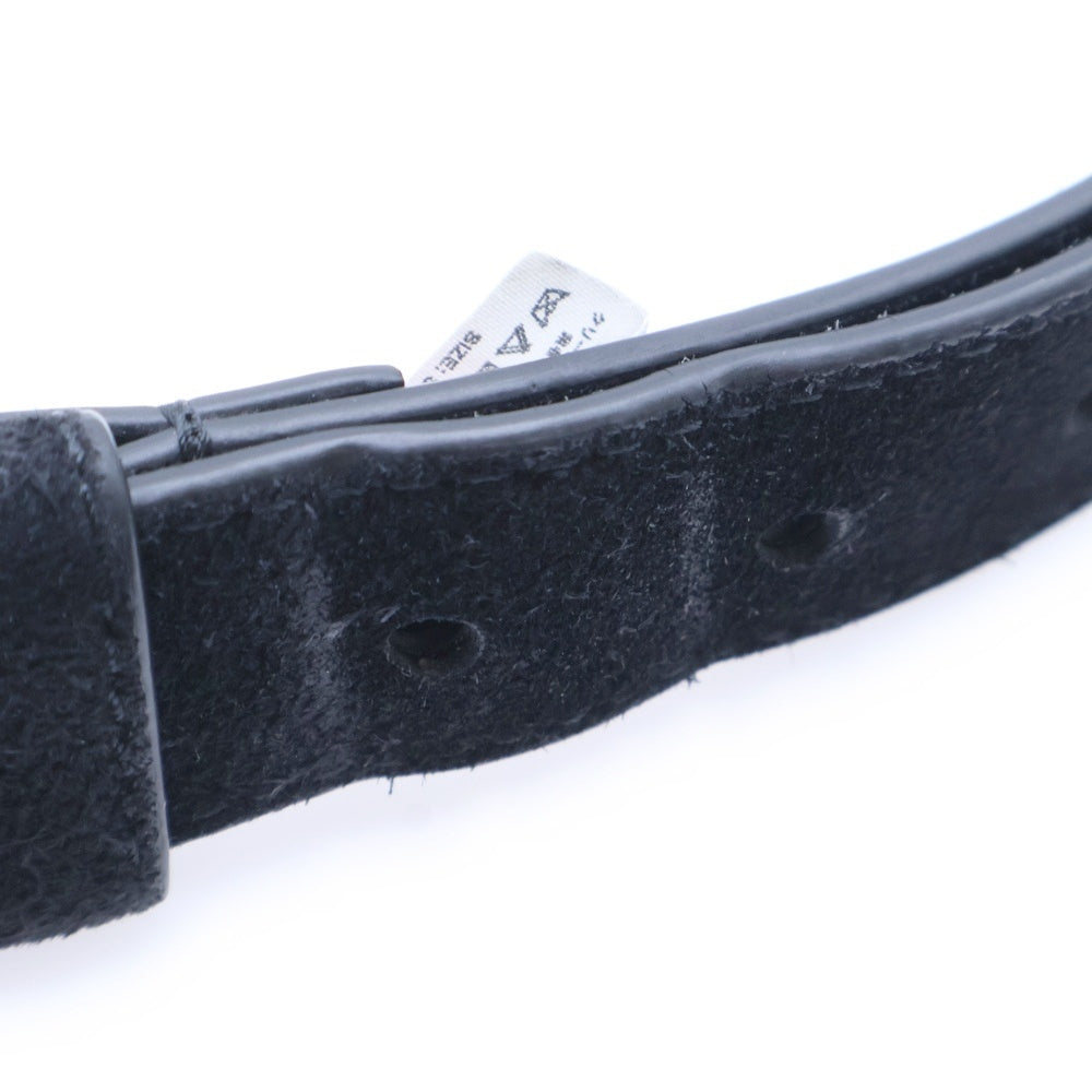 Levi's(リーバイス) ×JJJJound BELT BLACK ジョウンド ロゴデザイン刻印 カウレザー ベルト ブラック