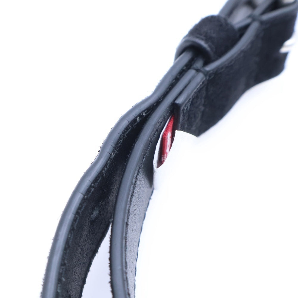 Levi's(リーバイス) ×JJJJound BELT BLACK ジョウンド ロゴデザイン刻印 カウレザー ベルト ブラック