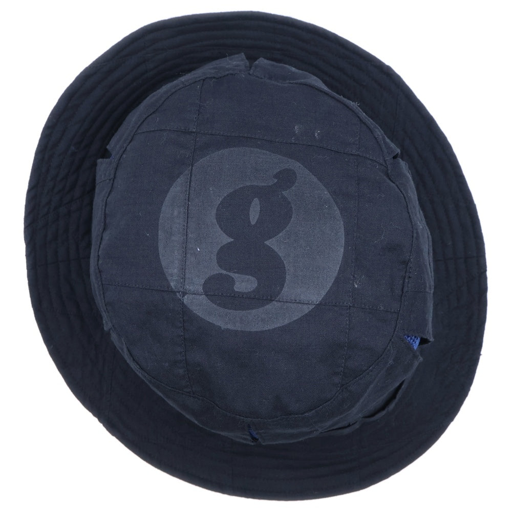 SUPREME(シュプリーム) 25SS ×GOODENOUGH Patchwork Madras Crusher HAT パッチワーク マドラス クラッシュデザイン ロゴデザイン バケットハット 帽子 ブラック