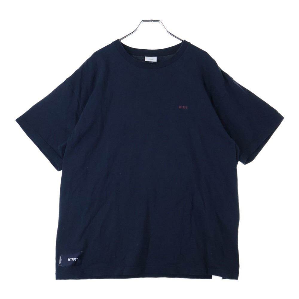 WTAPS(ダブルタップス) FORTLESS 両面ロゴデザイン クルーネック カッソー 半袖Tシャツ ネイビー 251ATDT-STM03S