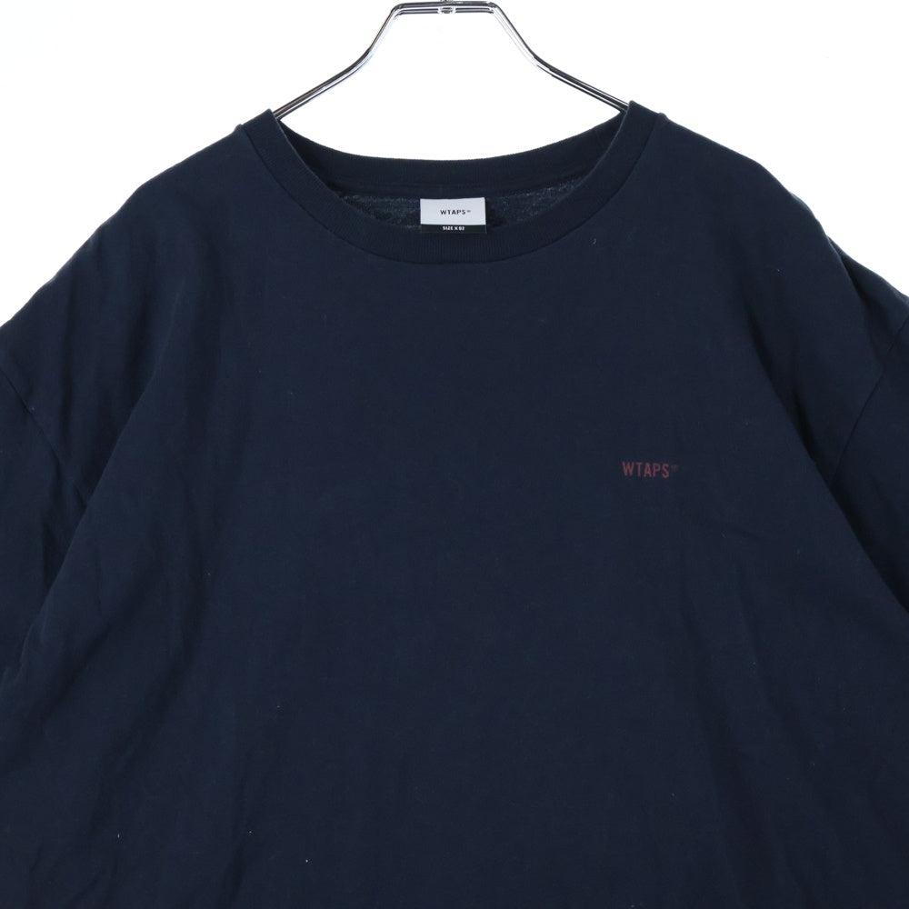 WTAPS(ダブルタップス) FORTLESS 両面ロゴデザイン クルーネック カッソー 半袖Tシャツ ネイビー 251ATDT-STM03S