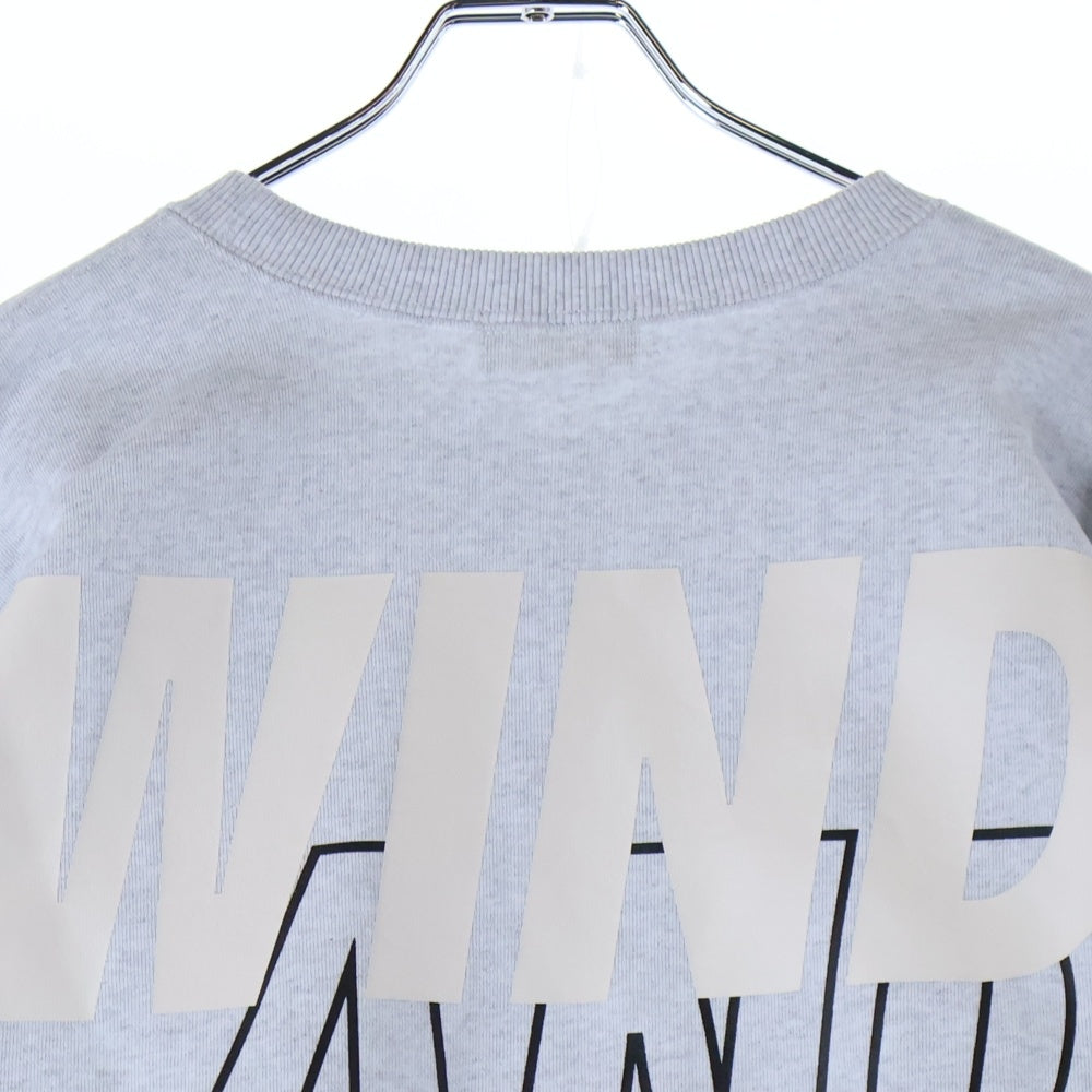 WIND AND SEA(ウィンダンシー) 22AW SEA CREW NECK BLACK シー 両面ロゴデザイン クルーネック スウェット トレーナー グレー WDS-O-OSS-26-Q1-CS-01