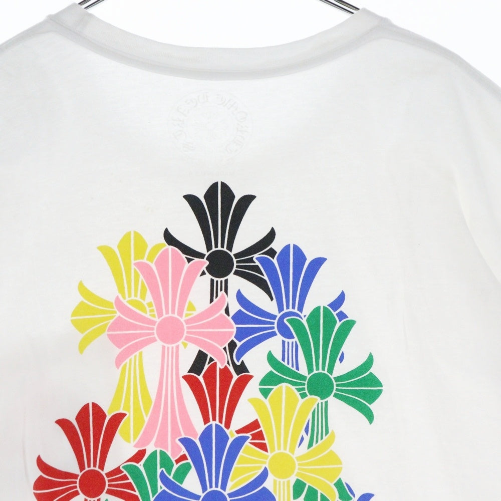 CHROME HEARTS(クロムハーツ) MLTCOL CEM CRS マルチセメタリークロスプリント 半袖Tシャツ カットソー ホワイト