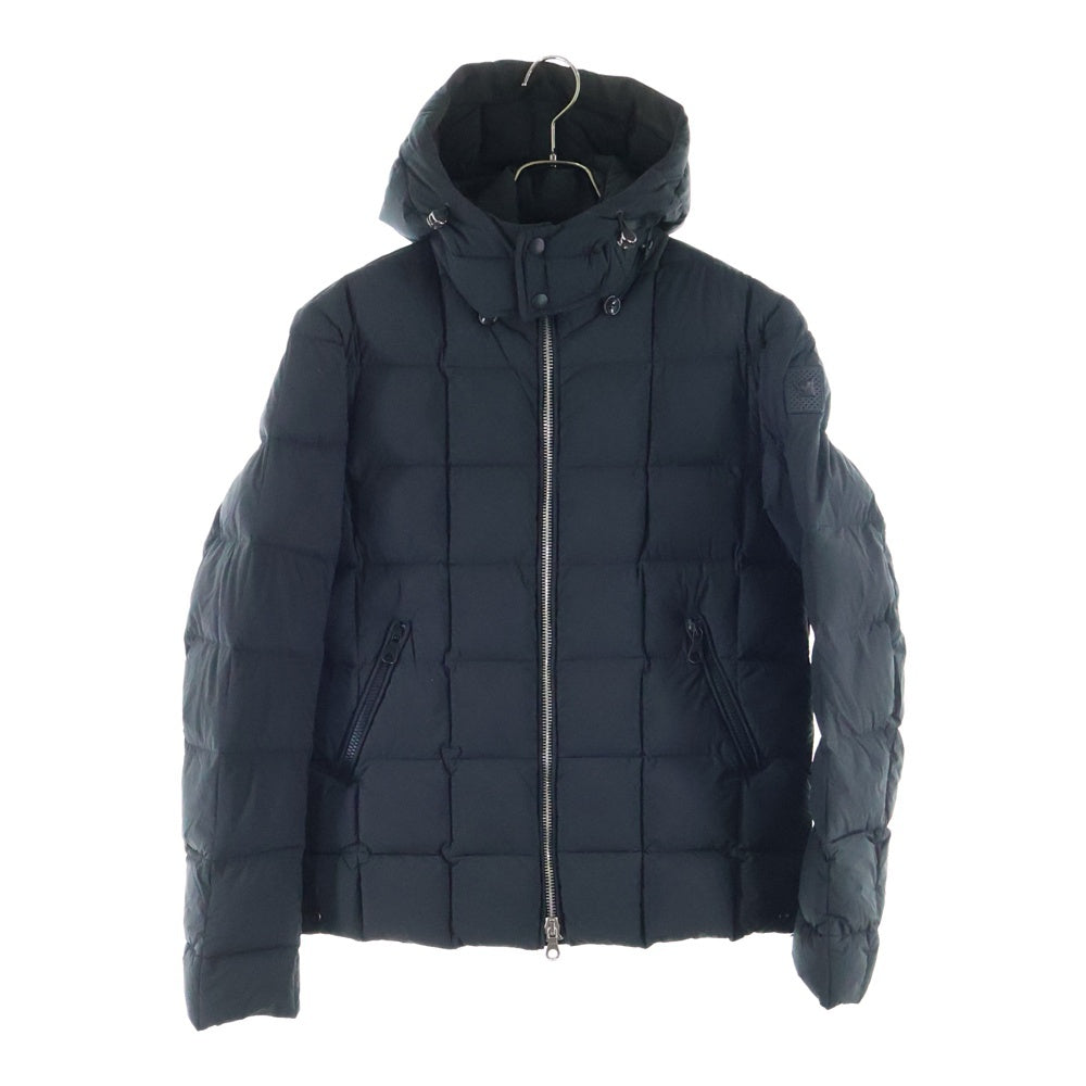 NO BRAND(ノーブランド) MONTECORE モンテコーレ ルーマニア製 ジップアップ フーデッドダウンジャケット ダークグリーン