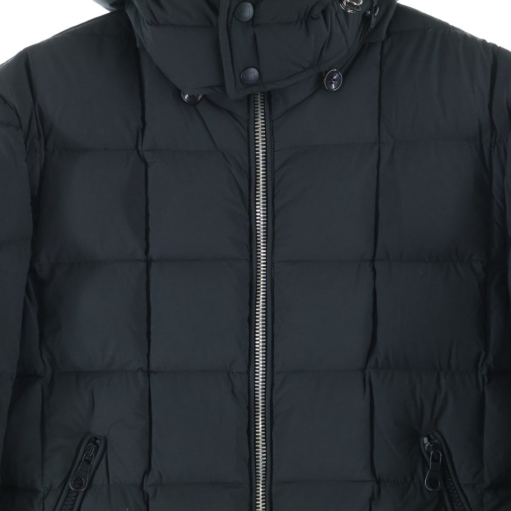 NO BRAND(ノーブランド) MONTECORE モンテコーレ ルーマニア製 ジップアップ フーデッドダウンジャケット ダークグリーン