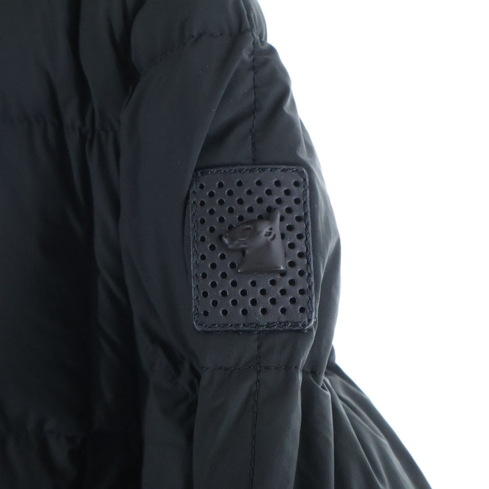 NO BRAND(ノーブランド) MONTECORE モンテコーレ ルーマニア製 ジップアップ フーデッドダウンジャケット ダークグリーン