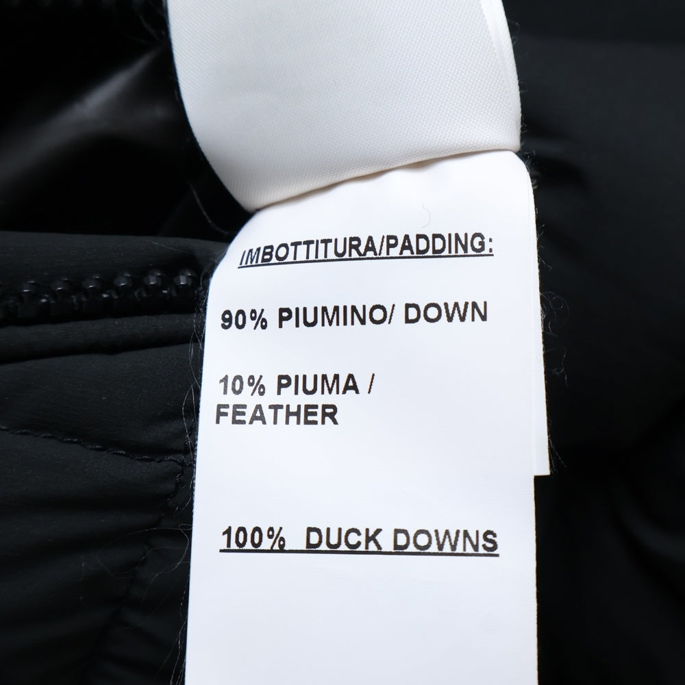 NO BRAND(ノーブランド) MONTECORE モンテコーレ ルーマニア製 ジップアップ フーデッドダウンジャケット ダークグリーン