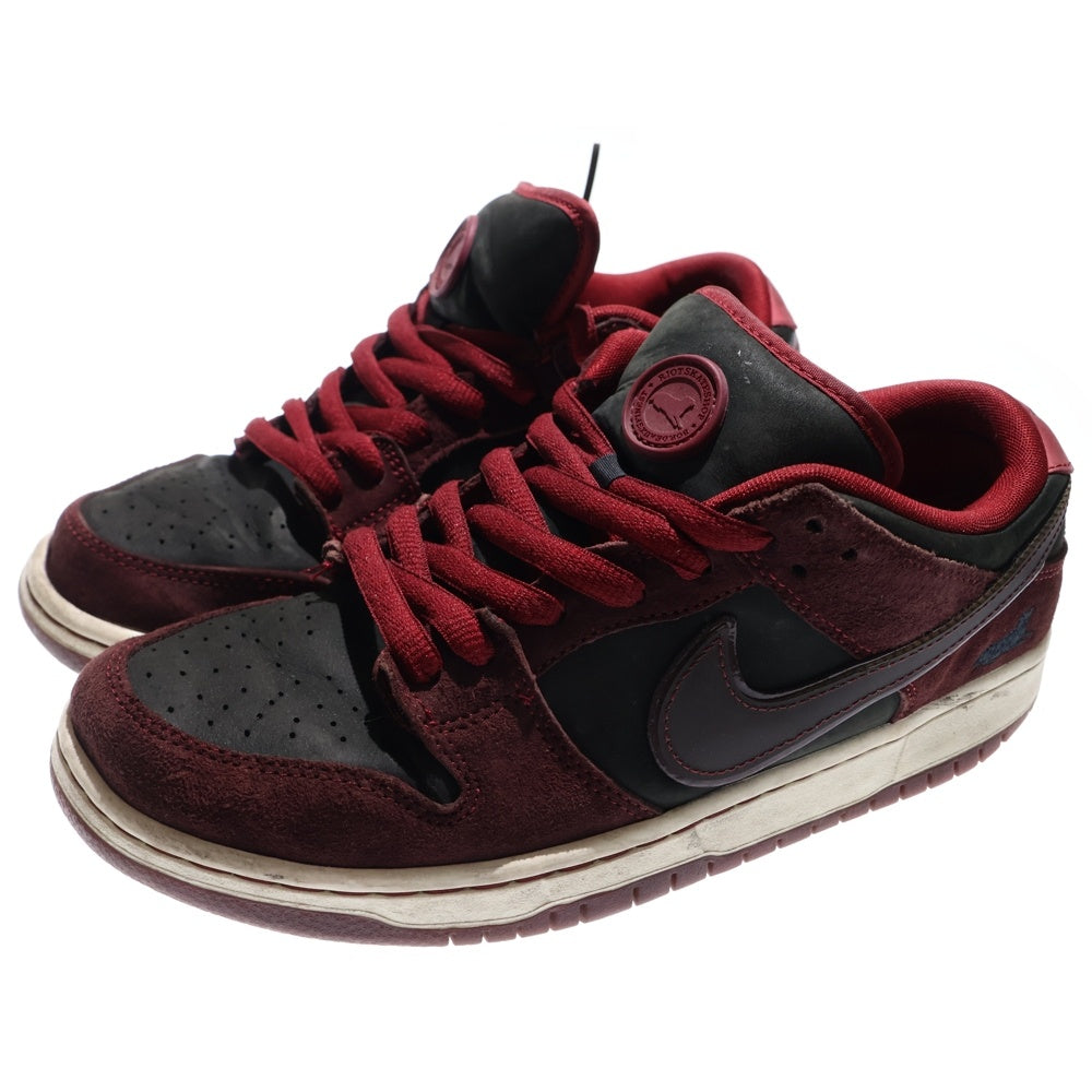 NIKE SB(ナイキエスビー) ×Riot Skateshop DUNK LOW ライオットスケートショップ ダンク ローカットスニーカー レッド US10/28cm FZ1289-200